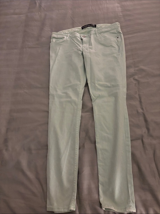Express Denim - Express Women’s Skinny Jeans in Pale Mint